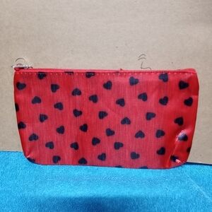 Red Heart Patterned Women's Bag